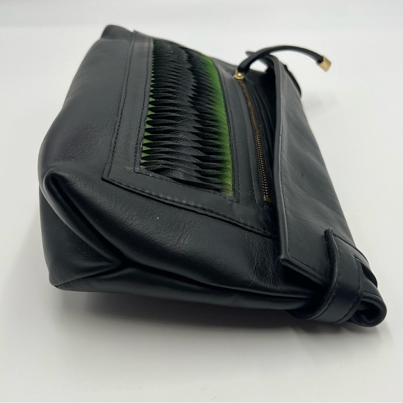 Danielle Sakry Handmade Black Leather Clutch - Picture 3 of 7